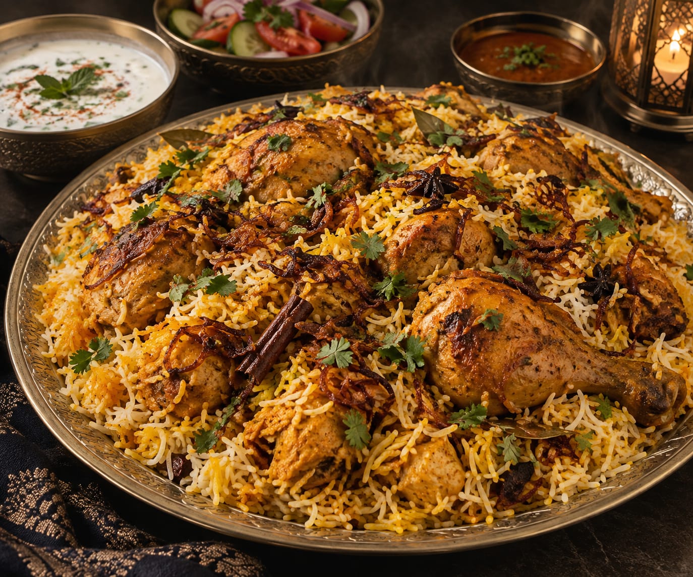 Chicken mandi with rice